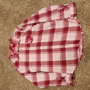 Faded Glory girls flannel shirt, size 10/12